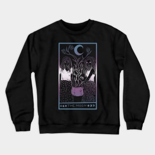 Midnight Margarita Moon - tarot card trans pride pastel Crewneck Sweatshirt